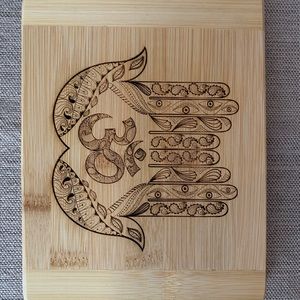 Ohm symbol bar cutting board